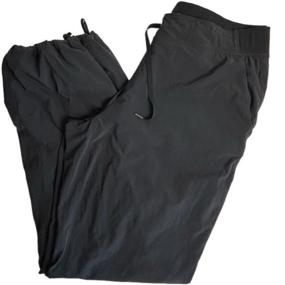 Athleta Women's Black Joggers Size 16 High-Waisted fully Lined Pants - Picture 2 of 16